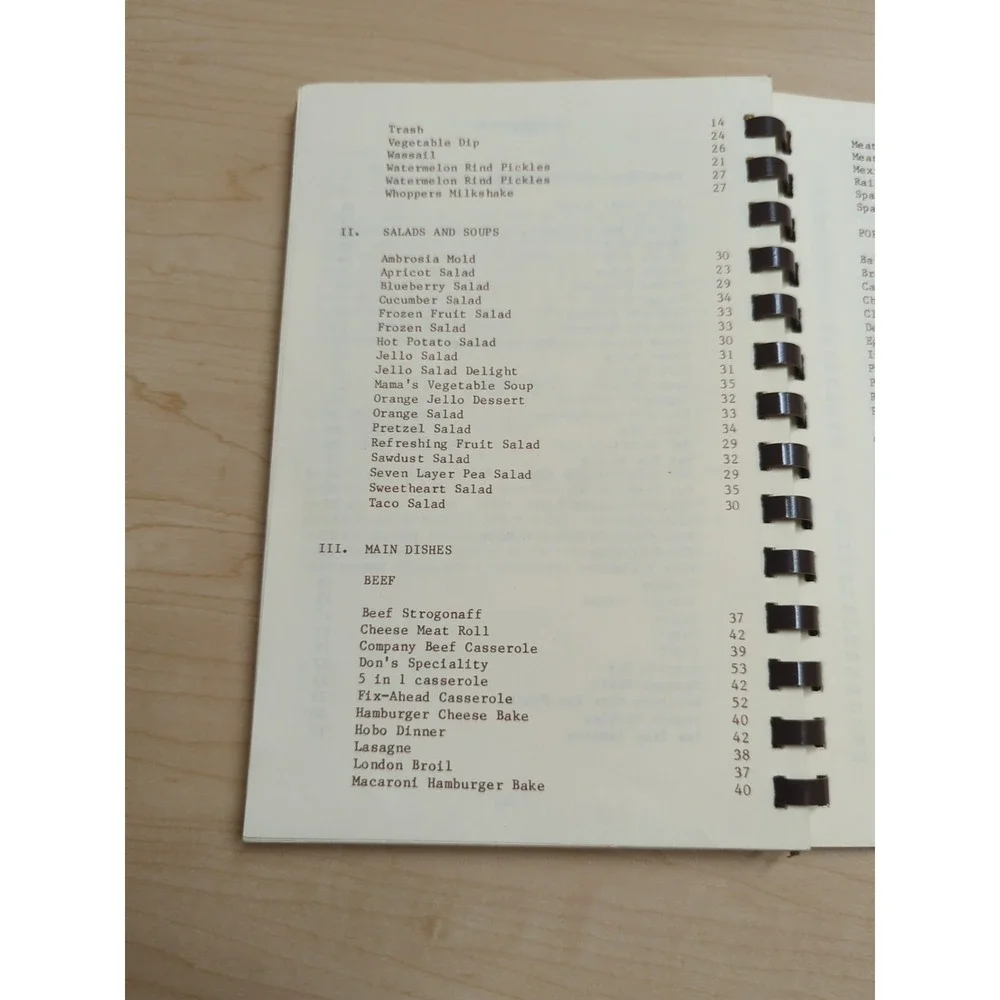 Center united Methodist Church Greensboro, NC Spiral‎ Church Cookbook 1985